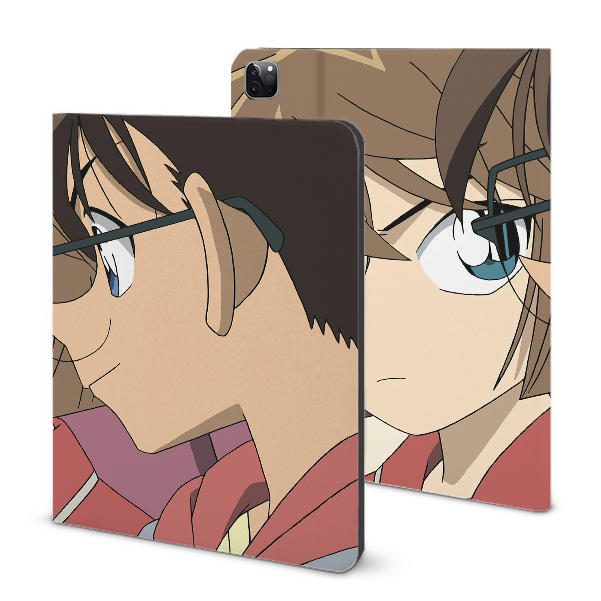 （画像用） 名探偵コナン Detective Conan IPad ケース ブック型 PUレザー TPU 耐衝撃 軽量 薄型 ペン収納なし 全面保護 IPad 各モデル対応